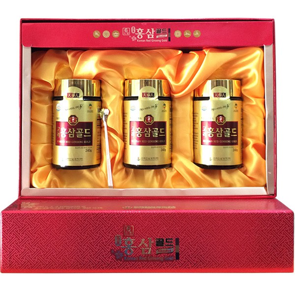 Cao hồng sâm Bio Apgold Hàn Quốc 6 năm tuổi chính hãng hộp 3 lọ x 240g